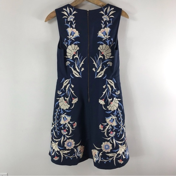 ASO As Seen On Gilmore Girls Lorelai Gilmore Floral Embroidered Dress Size 4 - Picture 9 of 12